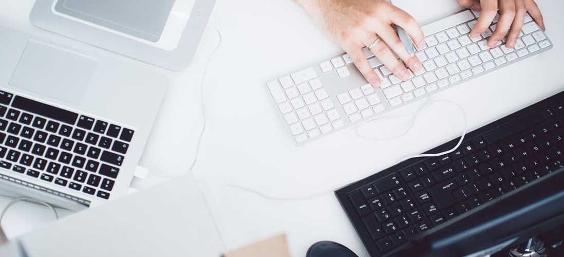 Developer typing code for a WordPress plugin